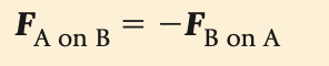 which states that all forces come in pairs.