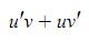 <p>u’v+uv’</p>