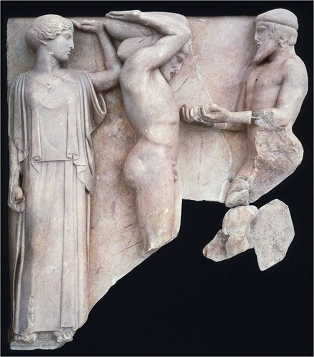 <p>date: 460 BC</p><p>temple of zeus</p>