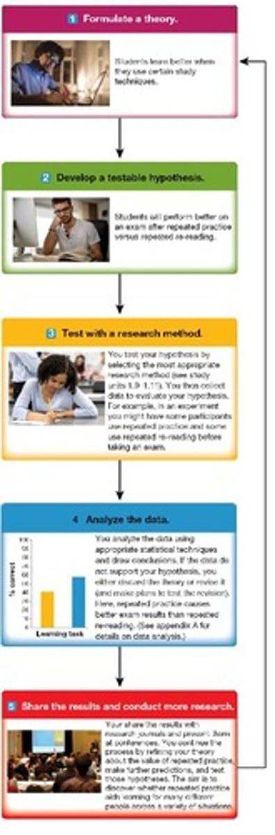 <p>A specific, testable prediction of what should be observed in a study if a theory is correct</p>