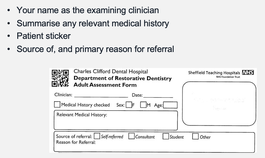 <p>CCDH restorative dentistry assessment sheet</p>