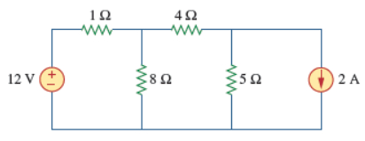<p><span>Determine the number of branches and nodes in the given circuit. </span></p>