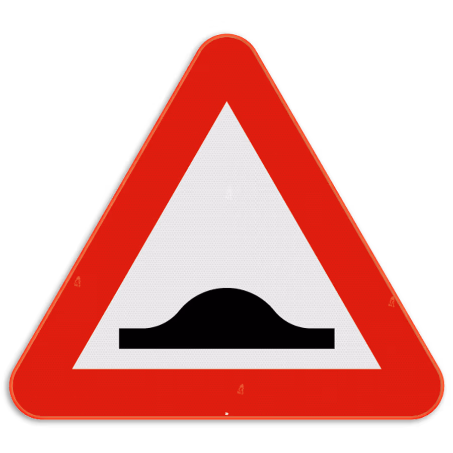 <p>opgelet: verkeersdrempel (2)</p>