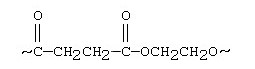The segment of a polymer shown below represents a