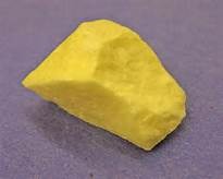 Yellow to Red
Streak: Pale Yellow
Luster: None
Hardness: 1.5 - 2.1
Cleavage: None
Other Properties: Rotten Egg Smell
