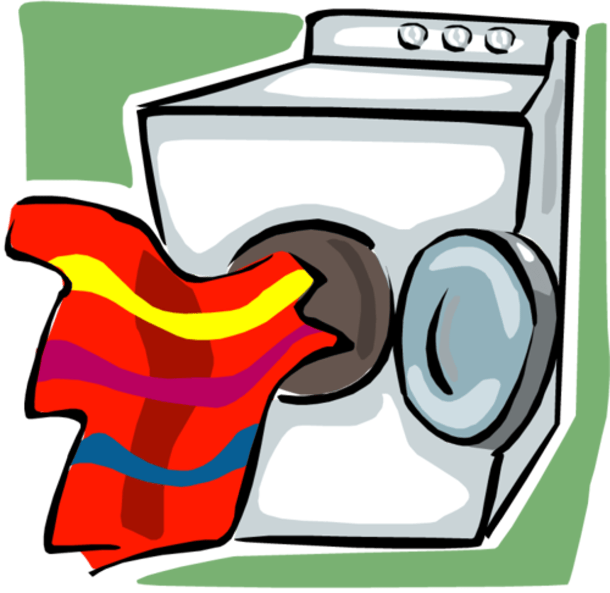 <p>the clothes dryer</p>