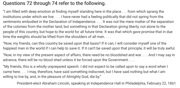 <p>The excerpt most likely reflects which of the following historical situations?</p>