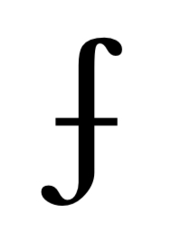 <p>ʄ</p>
