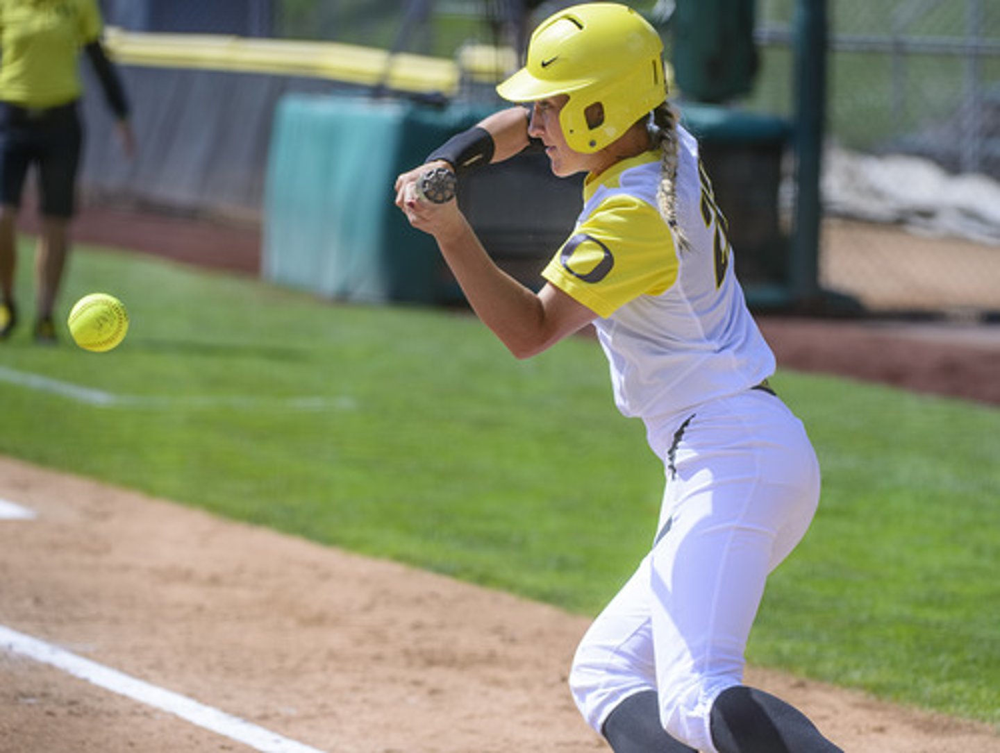 <p>to play softball</p>