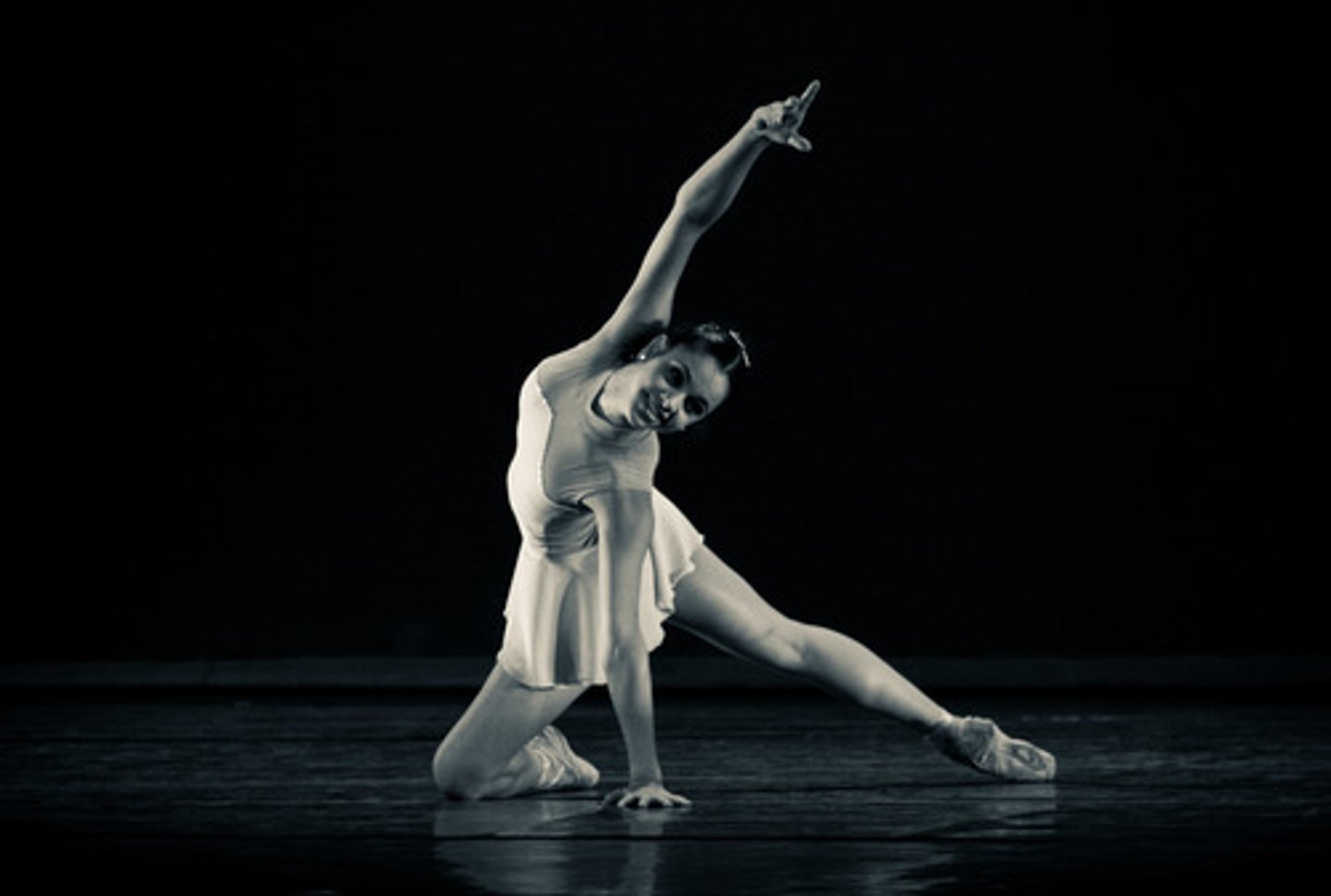 <p>She is a dancer,</p>