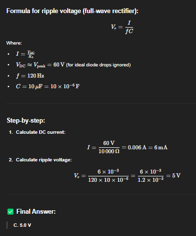 <p>C. 5.0 V</p>