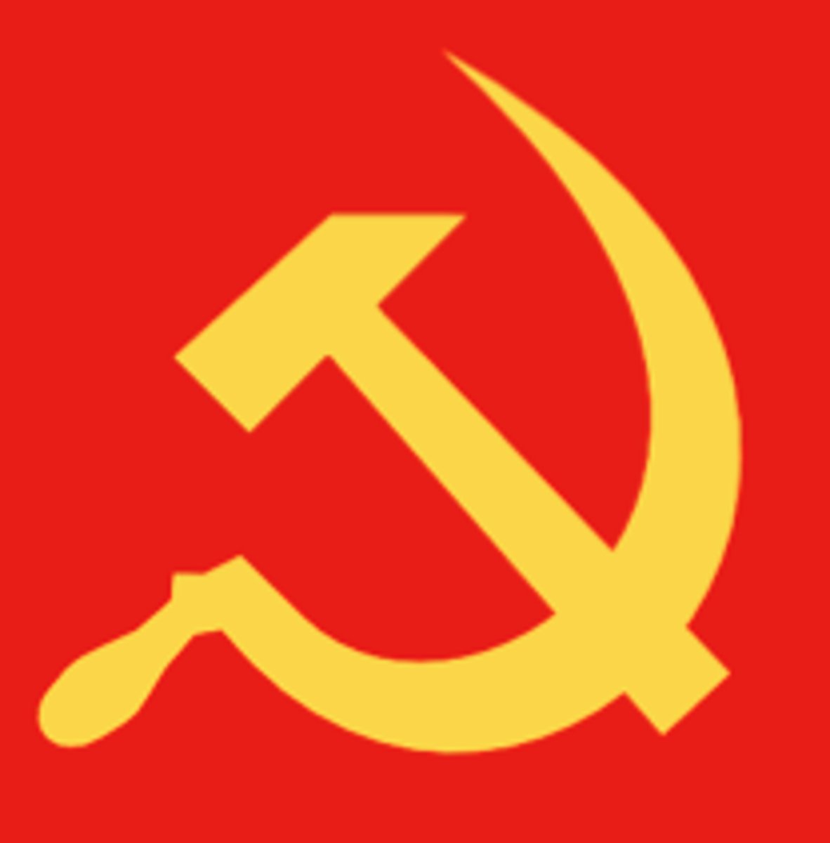 <p>relating to communism</p>