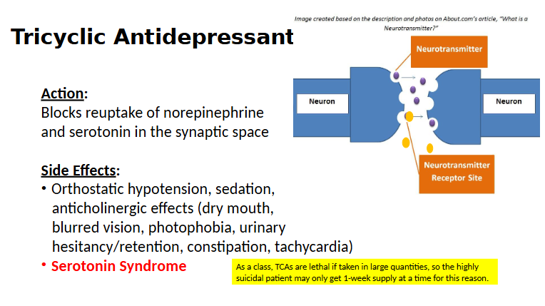 <ul><li><p>does same thing as SNRI</p></li><li><p>think dried up for s/s</p></li></ul><p></p>