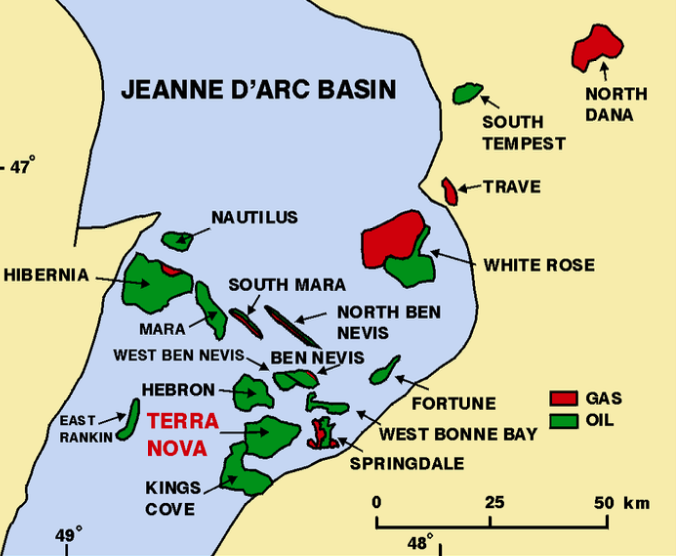 <p>Jeanne D’arc Basin (offshore NFLD)</p><ul><li><p>In the Atlantic Margin/Maritime Provinces region</p></li></ul><p></p>