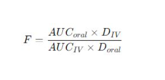 <p>calculating bioavaliability</p>