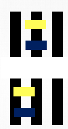 <ul><li><p>Contrast at leading edge of yellow rectangle is low </p></li><li><p>Contrast at leading edge of blue rectangle is high </p></li><li><p>Contrast at leading edge of yellow rectangle is high </p></li><li><p>Contrast at leading edge of blue rectangle is low</p></li></ul><p></p>