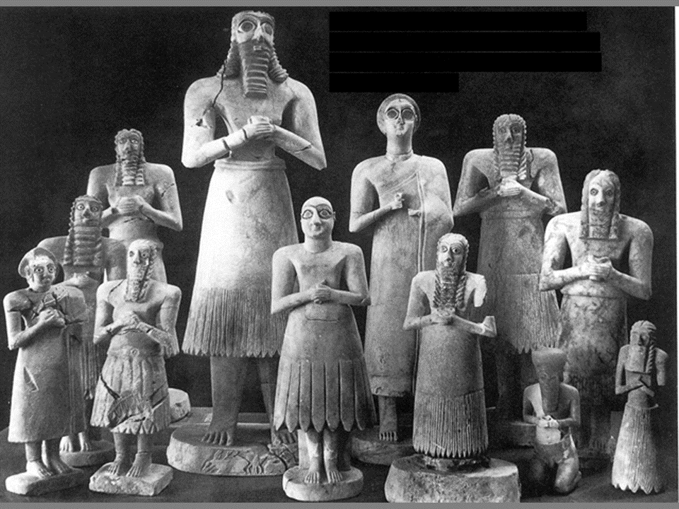 Statuettes from Square Temple at Eshnunna (modern Iraq)