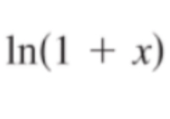 <p>ln(1+x)</p>