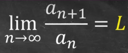 <p>Look for a geometric but not really.</p><p>L &lt; 1 Converges</p><p>L &gt; 1 or L = Inf, Diverges</p><p>L = 1, nothing.</p>
