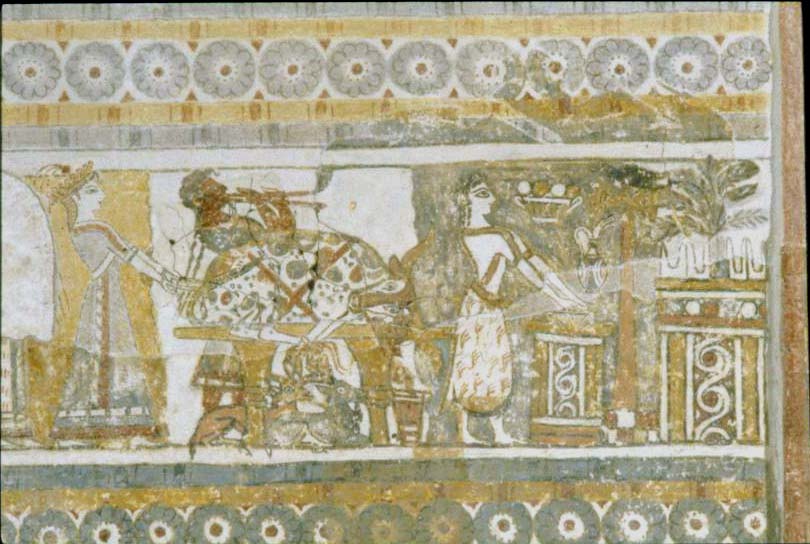 <p>Detail of the Agia Triada Sarcophagus</p>