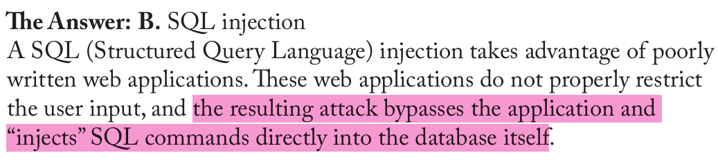 <p>SQL injection</p>