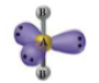 <ul><li><p>Central atom has 5 electron pairs</p></li><li><p>Three lone pairs</p></li><li><p>dsp³ hybridization</p></li><li><p>Ex. XeF₂, I₃⁻</p></li></ul>