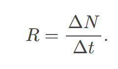 <p><span><span>the number of radioactive events per unit time</span></span></p>
