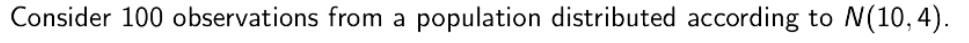 <p>Use CLT to find sample mean and sd.<br><br>Find 95% CI</p>