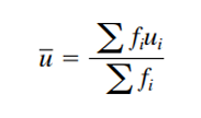 <p>is the arithmetic mean of all observed vehicle speeds (which is the sum of all spot speeds divided by the number of recorded speeds). It is given as</p>