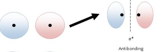 <p>results from destructive combination</p>
