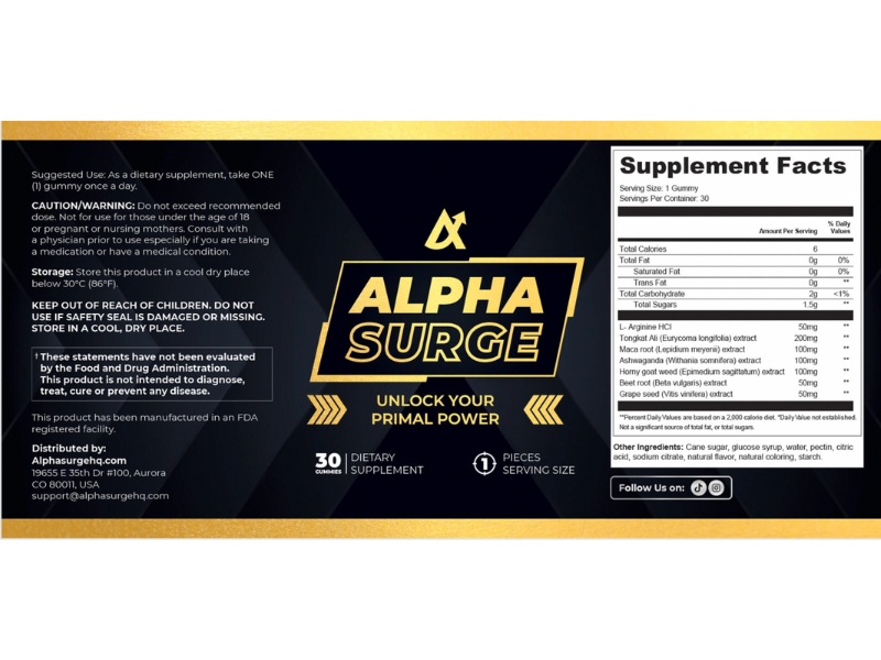 <p><a target="_blank" rel="noopener noreferrer nofollow" class="link" href="https://alpha-surge-website.jimdosite.com/" data-prevent-progress="true"><span style="font-family: &quot;Times New Roman&quot;, &quot;serif&quot;">Alpha Surge</span></a><span style="font-family: &quot;Times New Roman&quot;, &quot;serif&quot;"> comes in the form of convenient, palatable gummies. This format not only improves compliance but also enhances the overall user experience, making the supplement feel less medicinal and more like a positive daily ritual.</span></p><p class="MsoNormal"><span style="font-family: &quot;Times New Roman&quot;, &quot;serif&quot;">&nbsp;</span></p><p class="MsoNormal" style="text-align: center"><span data-name="hooray" data-type="emoji">🥳</span><span data-name="fire" data-type="emoji">🔥</span><a target="_blank" rel="noopener noreferrer nofollow" class="link" href="https://www.zen-fluff-sleep-pillow.com/product/alpha-surge/" data-prevent-progress="true"><span><strong>Visit Official Site To Get Your Discount</strong></span></a><span data-name="fire" data-type="emoji">🔥</span><span data-name="hooray" data-type="emoji">🥳</span></p>