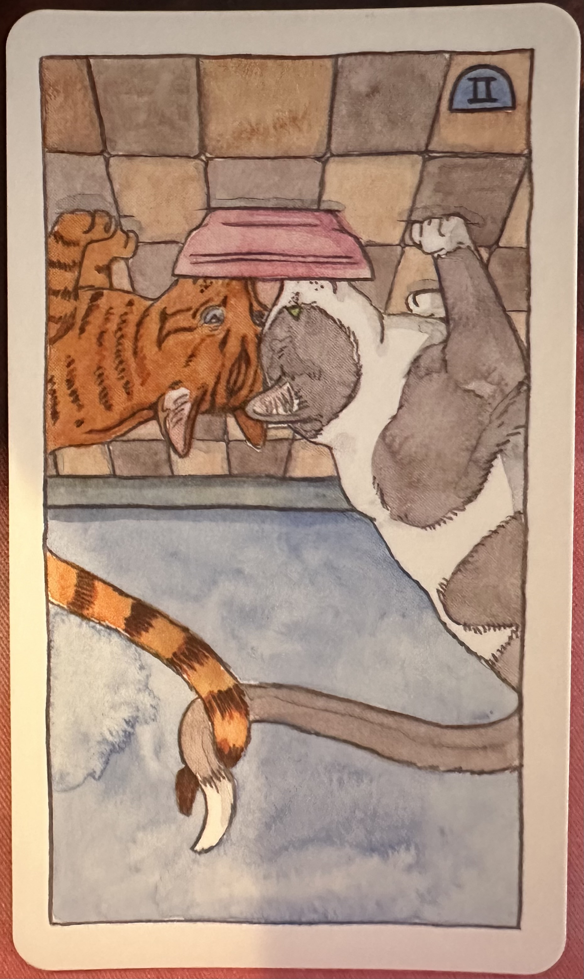 <p>Two of Cups (II) Reversed</p>
