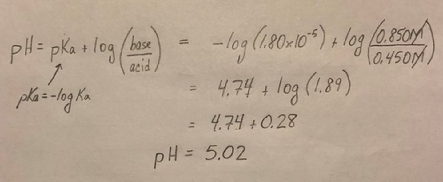 <p>An aqueous solution containing substances that prevent major changes in solution pH when small amounts of acid or base are added to it.</p>