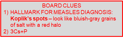 <p>What is the<strong> hallmark sign</strong> for diagnosing <strong>measles?</strong></p>