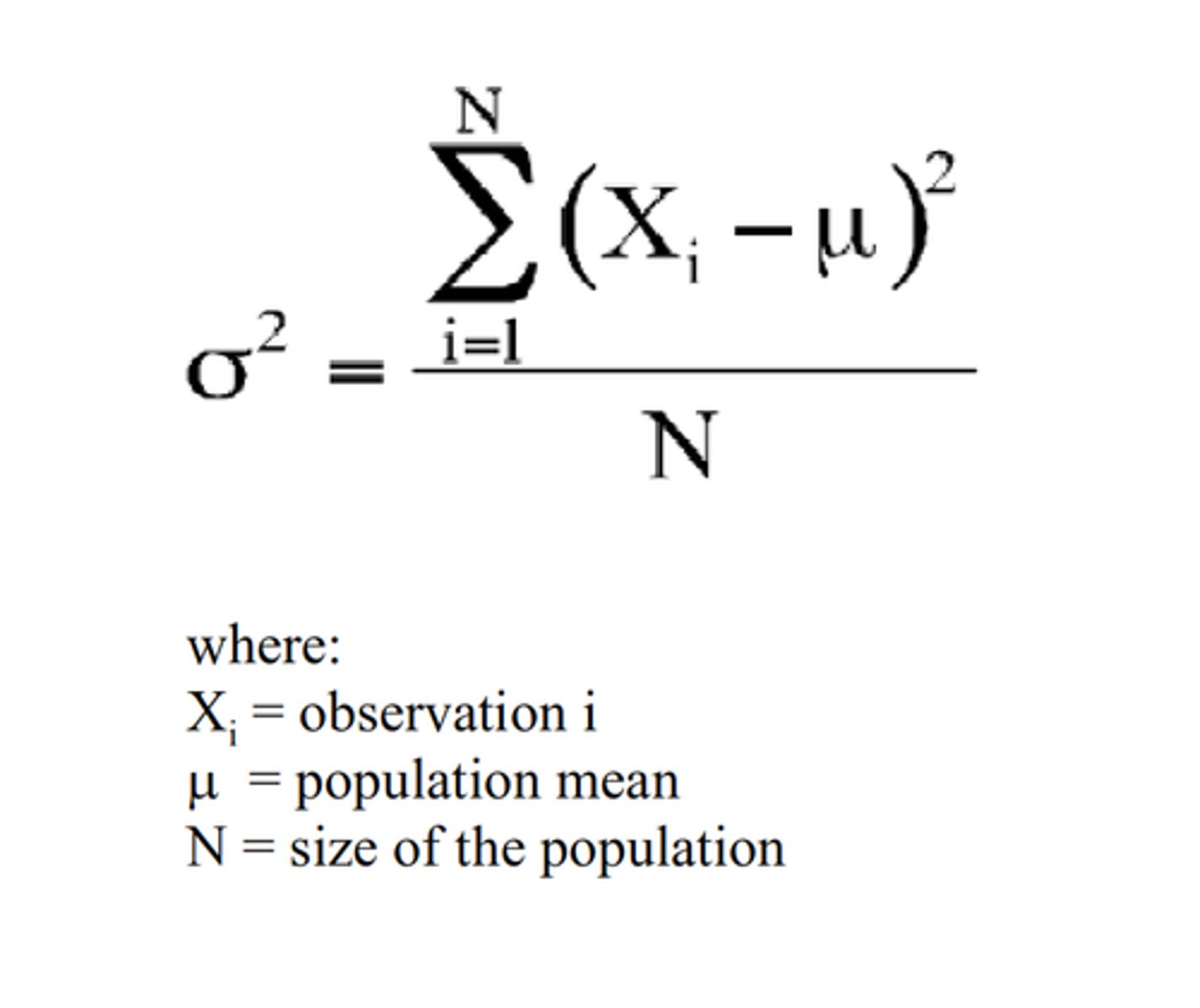 <p>Parameter, Denotes the variance of the population.</p>