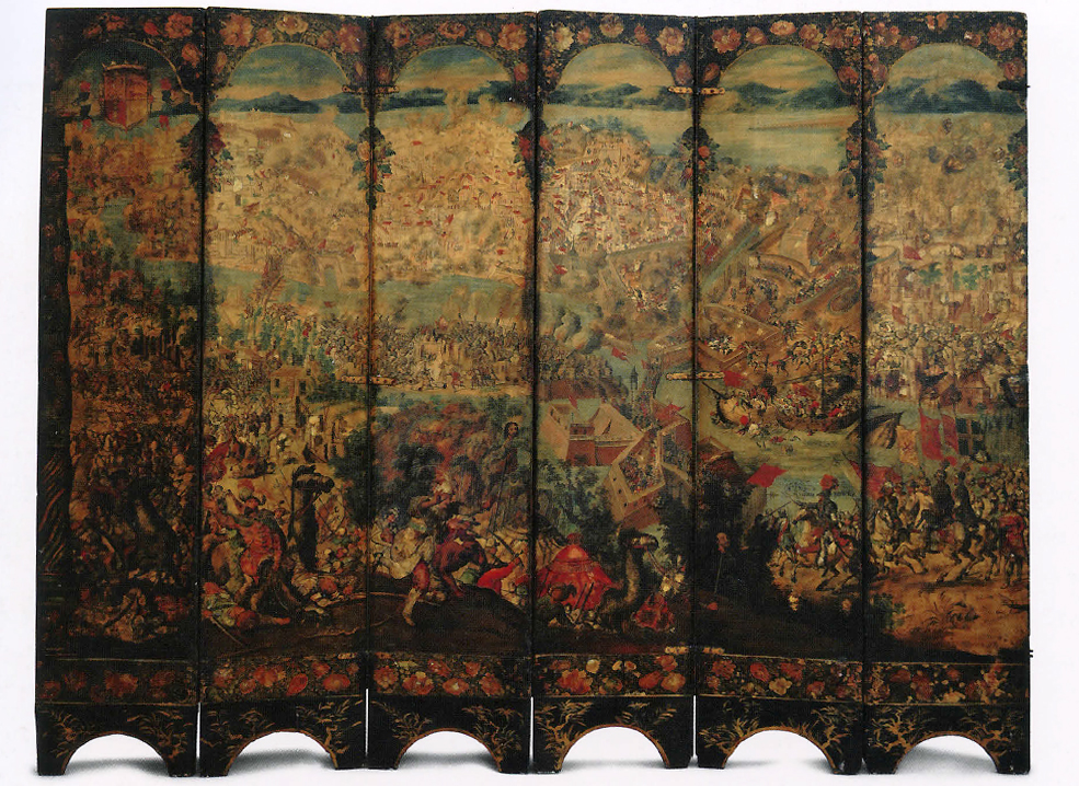 <p>Screen with the Siege of Belgrade (Hunting Scene)</p>