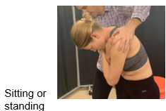 <ul><li><p>T1-3 can be tested with cervical AROM</p></li><li><p>T3-9 can be tested with thoracic AROM </p></li><li><p>T9-12 can be tested with lumbar AROM</p></li></ul><p></p>