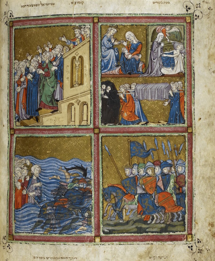 Scenes of Liberation from the Golden Haggadah