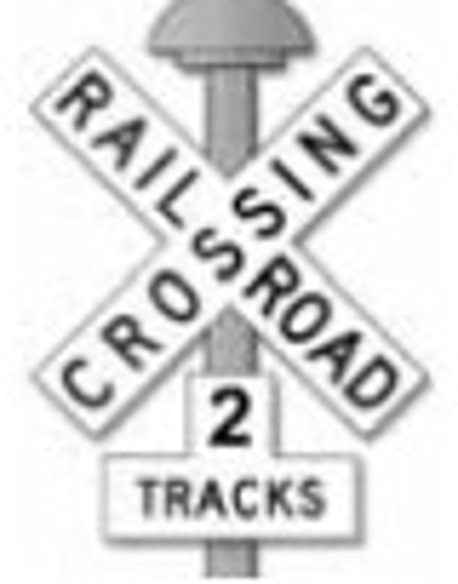 <p>Railroad Crossbuck and Track Indicator</p>