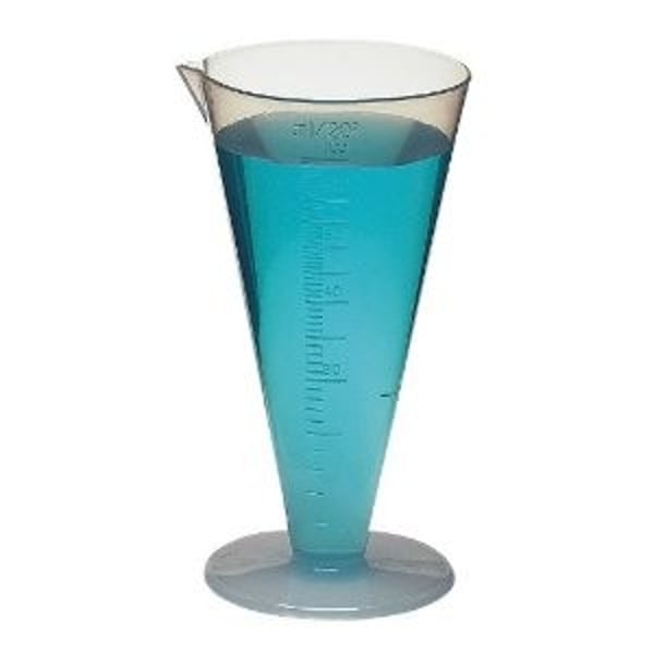 <p>used to measure volumes of liquids; easier to clean</p>
