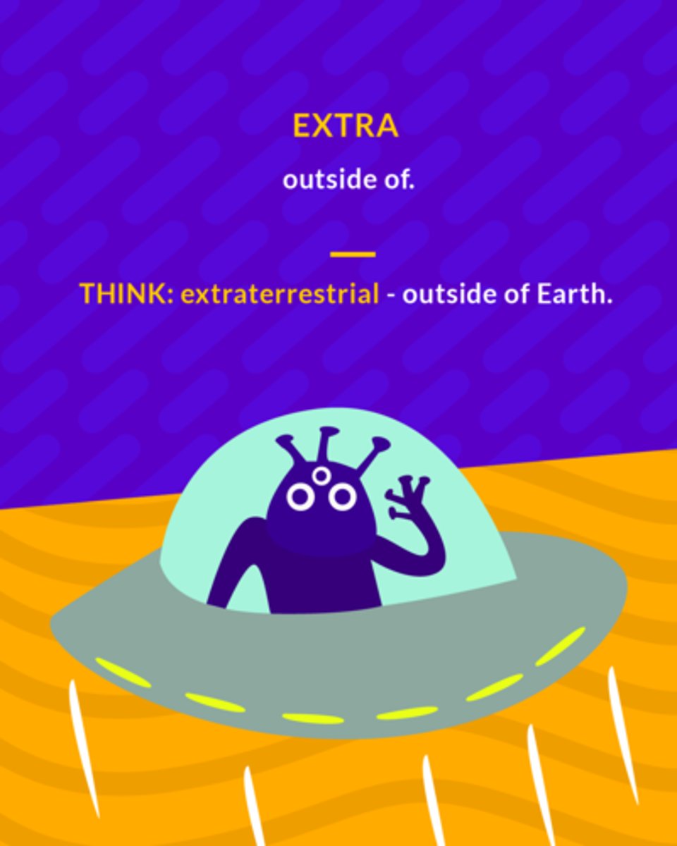 <p>outside of</p>
