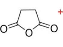 <p>write an equation for the reaction of the acid anhydride shown in the image with water </p>