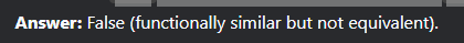 <p>False</p>