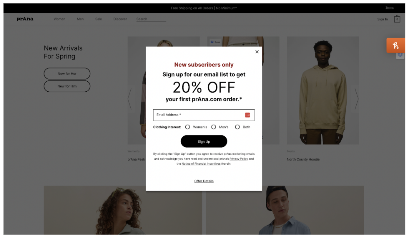 <ol><li><p>The company has to forgo revenue</p></li><li><p>The customer’s shopping may be impacted and potentially decrease the conversion</p></li></ol><p></p><p>These costs may be negated by sending a user marketing emails</p>
