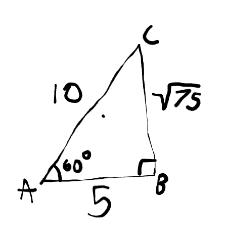 <p>Identify the hypotenuse.</p>