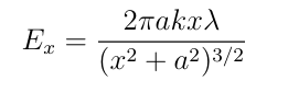 <p>sing trigonometry, cosα = dEx dE −→dEx =dEcos</p>