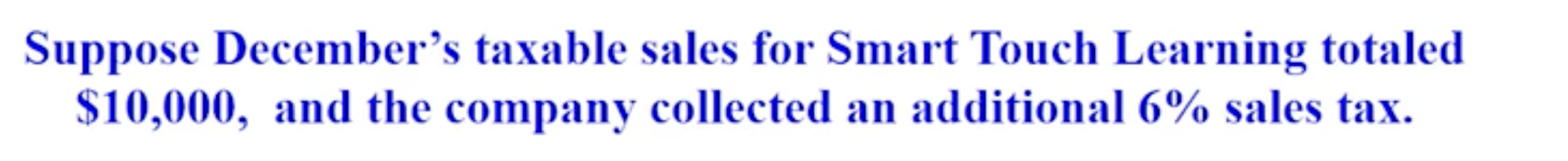 Sales tax payable ex, find the journal entry