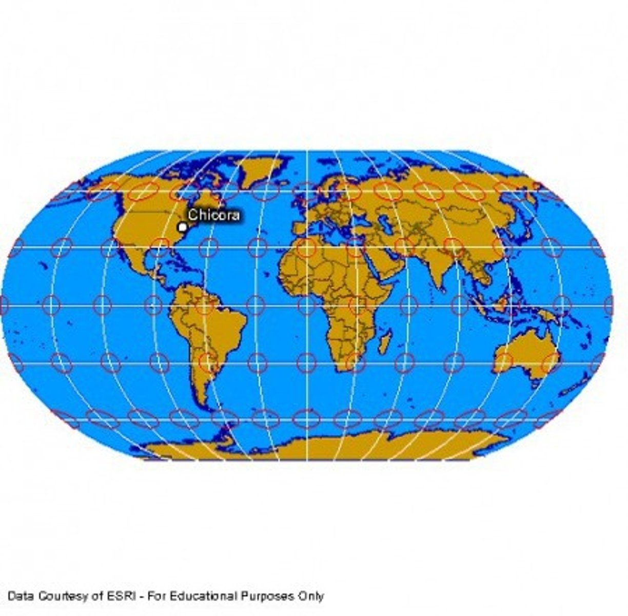 <p>pro: display info across oceans</p><p>con: land area are much smaller</p>
