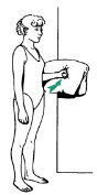 <p>This isometric shoulder exercise is called what?</p>
