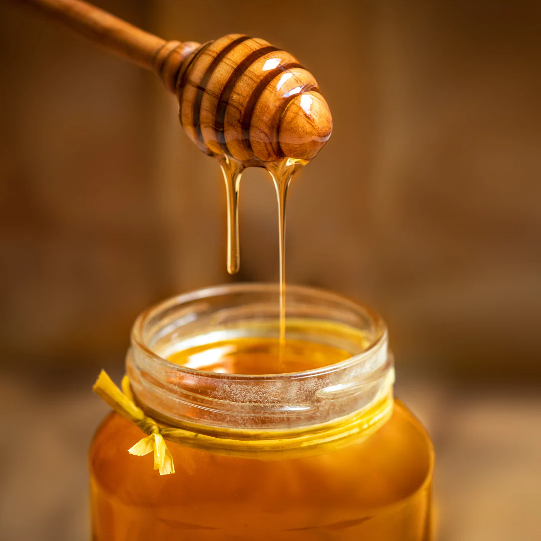 <p>Honey is like <strong>liquid </strong>gold. It’s smooth, golden, and <strong>sweet</strong>. It <strong>flows</strong> slowly, liquid sugar with a soft floral taste. It’s simply <strong>mellifluous</strong>. When sunlight hits it, honey glows like warm sunshine in a jar. Mellifluous =<strong>fluous </strong>sounds like flow, in this paragraph, the author describes honey as a <strong>liquid </strong>gold, that it <strong>flows </strong>and is <strong>sweet</strong>. Mellifluous means exactly that- <strong>smoothly flowing; sweet.</strong> <span data-name="bee" data-type="emoji">🐝</span><span data-name="honey_pot" data-type="emoji">🍯</span></p>